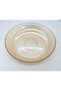 Paris Glass Salad Bowl Fruit Presentation Plate Decorative Gold Color - 2