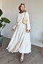 Belmando Ecru Dress with Belt