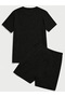Unisex Oversized Loose-Fit T-shirt Shorts Top and Bottom Ribbed Two-Piece Set Women/Men - 3