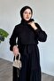 Belmando Black Dress with Belt - 4
