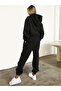 Women's Bear Print Hooded Tracksuit Set - Hooded Sweatshirt Bottom Top Set - 2