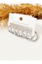 316L Steel Stainless Set Ring Model Silver Silver Color 6 Pieces Women's Earrings 3 Different Sizes - 2