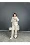 Women's Striped Knitwear Double Set - 2