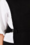 Women's White Black Side-Tie Sweater Shirt 1000 60261317 - 5