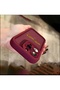 iPhone 15 Pro Max Leopard Printed Burgundy Shockproof Case - 2