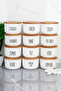 12-Piece 400ml Vacuum Acrylic Spice Jar Set with Wooden Lids, Transparent Labels, Spoons and Gift - 2