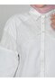 Long Back Shirt with Scalloped Front and Shoulders - 3