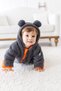 Unisex Baby Welsoft Combed Cotton Lined Winter Astronaut Baby Jumpsuit with Gloves, Coat - 4