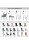 Chair Cover, Chair Cover, Elastic, Lycra Washable 6Pcs Chair Cover - 3