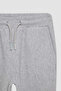 Boy's Gray Waist Elasticized Pocket School Jogger Sweatpants 25K801T01759 - 2
