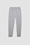 Boy's Gray Waist Elasticized Pocket School Jogger Sweatpants 25K801T01759