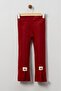 Girl's Flared Leg Slit Stamp Leggings 3 Pieces - 6