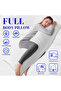 Ultra Soft Body Pillow with  Pillowcase- Long Side Sleeper Pillow For Use During Pregnancy - 7