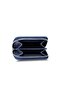 Antique Navy Blue Mini Unisex Coin Purse Wallet Genuine Leather P2269 - 2