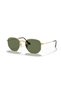 Rb 3548N 001 51 Unisex Gold Metal Geometric Sunglasses