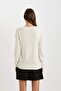 Women's Ecru Sweater - F7091Az/Er99 - 5