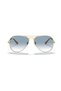 Rb 3025 0013F 58 Aviator Unisex Gold Metal Drop Sunglasses - 2