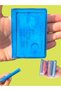 3 Pcs Neon Transparent Unisex Men's Wallet Women's Wallet Card Holder New Minimalist Card Holder Mixed Color - 5