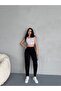High Waist Lycra Flexible Mom Pants - 6