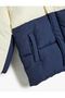 Puffer Jacket Hooded Pocket Detailed Wind Cover - 5