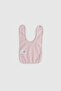 2-Piece Liquid Proof Pink - Ecru Baby Bib Newborn - 5