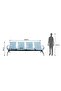 Cosmos 4 Seater Metal Bench Without Cushion Contemporary and Spacious Bench - 5