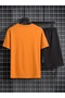 Teddy Bear Print Men's 2 Piece Comfy Crew Neck Short Sleeve T-Shirt and Adjustable Shorts Set - 2
