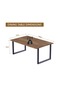 Dec 136 BLK Wooden Dining Table Loop-Leg, 4-Seater-120cm, Tobacco Halifax Oak Finish - 5