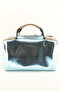 Women's Blue Stone Cylinder Casual Shoulder Bag - 5