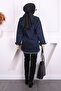 Navy Blue Tasseled Denim Jacket - 4