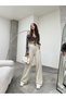 Women's Lycra Velcro Closure Palazzo Wide Leg Pants - 7