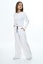 Girl's Cotton Cropled Long Sleeve Bottom-Top Set