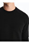 Crew Neck Long Sleeve Men's Knitwear Sweater - 4