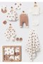 Baby Muslin Baby Boy Newborn 10-Piece Hospital Discharge Bodysuit Set with Teddy Bear - 2