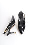 Women's Special Design Thin Heeled Metal Accessories Ankle Strap Patent Leather Stiletto - 3