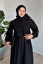 Side Gathered Jacket Black Set - 4