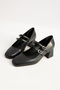 Women's Black Low Heel Shoes - Stylish Choice for Casual and Invitation Combinations - 6