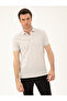 Light Gray Slim Fit Polo Neck Mercerized T-Shirt 50284769-Vr001