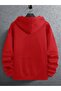 Space Themed Printed Hooded Sweatshirt - 2