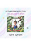 Dinosaur Themed Birthday Concept Banner 100X100 cm