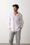 Muslin Cotton Long Sleeve, Soft Hooded Men's Shirt - 5