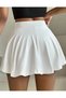 A-Line Skirt with Shorts Skirt Shorts Elastic Waist Skirt Flight Skirt Sports Skirt Full Lycra Skirt - 2