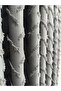 Crossed Eaves Drapery Cotton Linen Gray Drapery Curtain 1/2.5 Medium Dense Pleat Single Wing