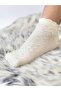 Quality Long-Lasting 3 Pairs Women's Off-White, Ecru Lace, Socket Ankle Socks - 2