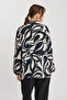 Patterned Collar Detailed Crinkle Jacket - 5