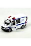 Tin-588A-Pol Pull Release 1:30 Metal Police Vehicle with Light and Sound - 3
