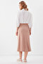 Midi Length Skirt with Side Zipper - 5