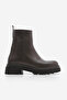 Women's Serrated Thick Sole Daily Boots Rintos Brown - 3