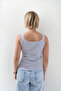 Zero Sleeve Thick Strap Blouse - 4