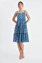 Rope Strap Patterned Dress - 2